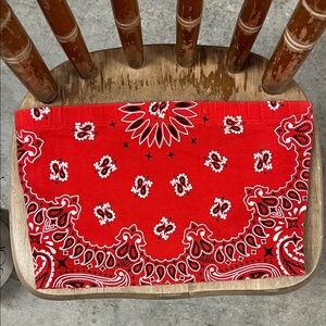 Forever 21 Red Paisley Tube Top